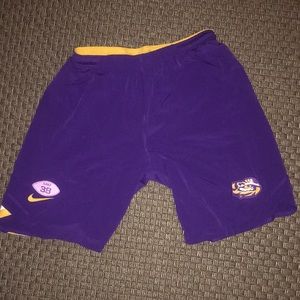 LSU football shorts